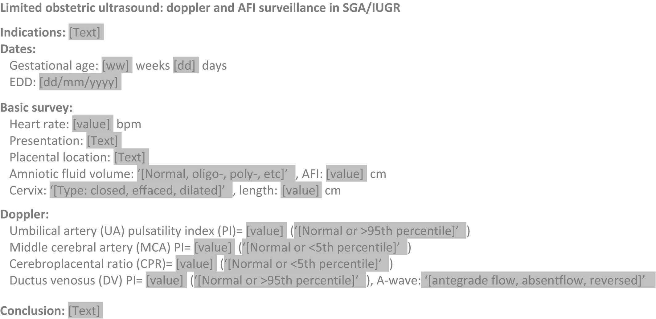 The Clinical Ultrasound Report: Guideline For Sonographers Intended For Carotid Ultrasound Report Template