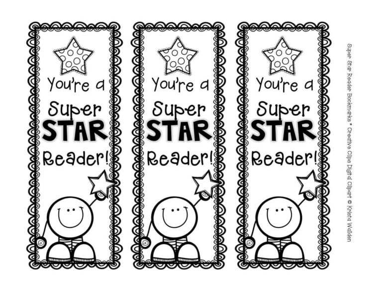 50 free printable bookmark templates templatelab ricldp
