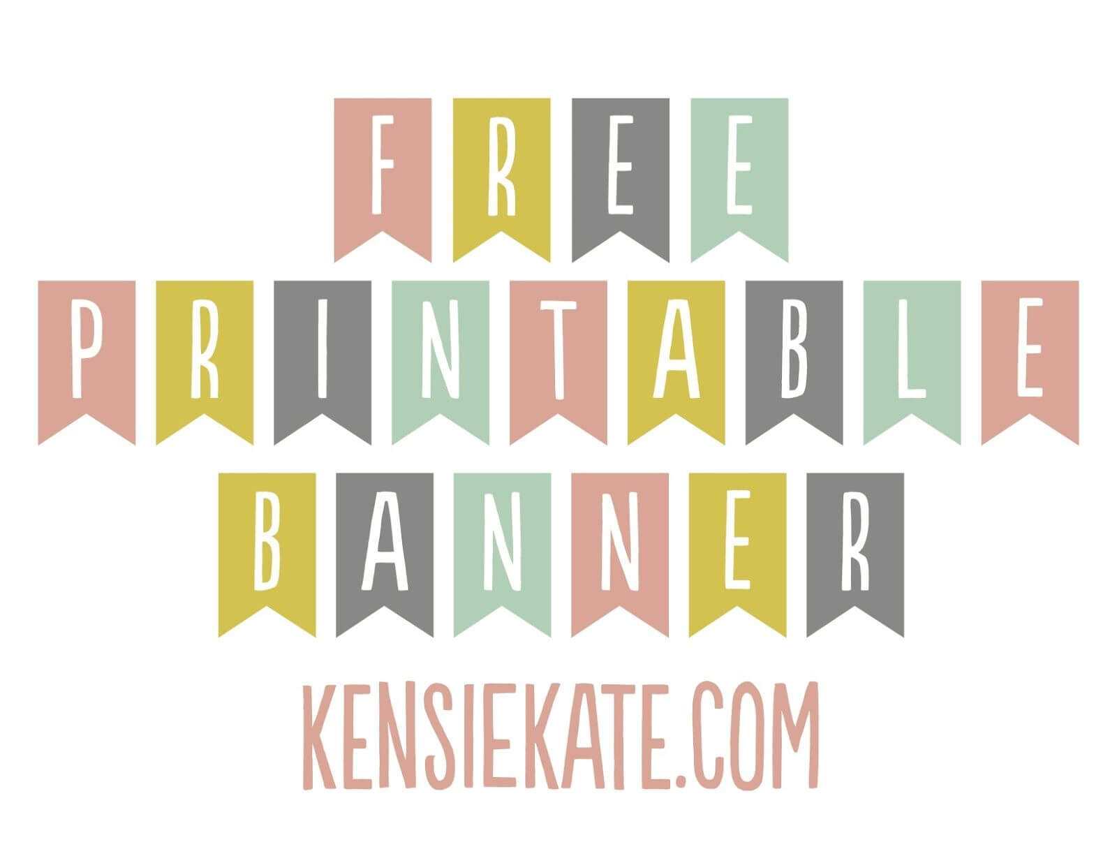 The Cutest Banner – Free And Perfect! | Free Printable With Regard To Welcome Banner Template