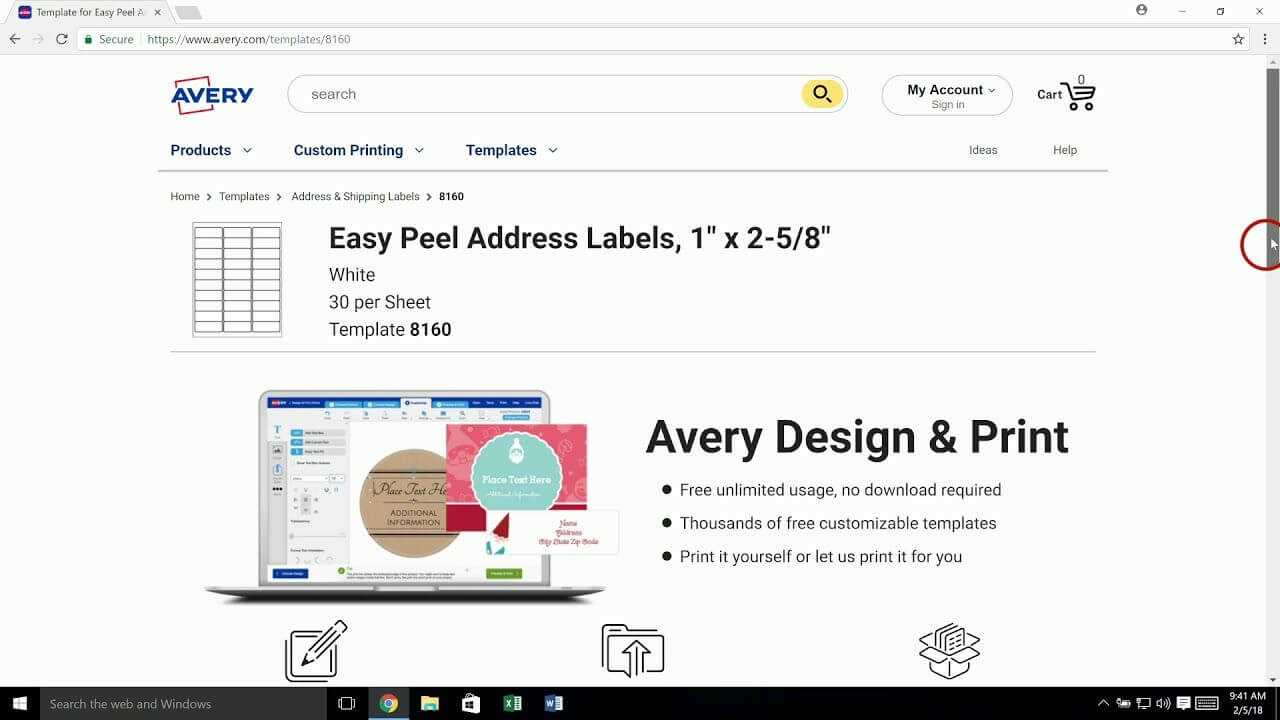 The Exciting Avery Templates In Microsoft Word | Avery For Food Label Template Word