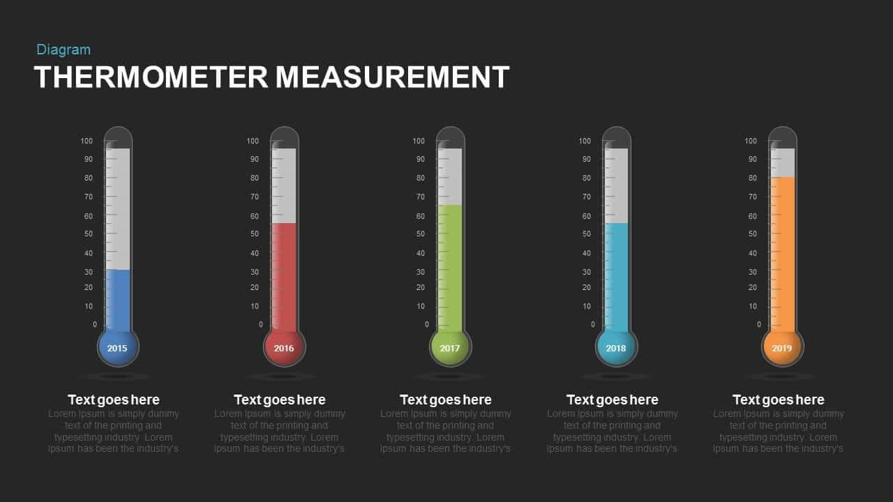 Thermometer Measurement Powerpoint Template And Keynote Slide Inside Powerpoint Thermometer Template