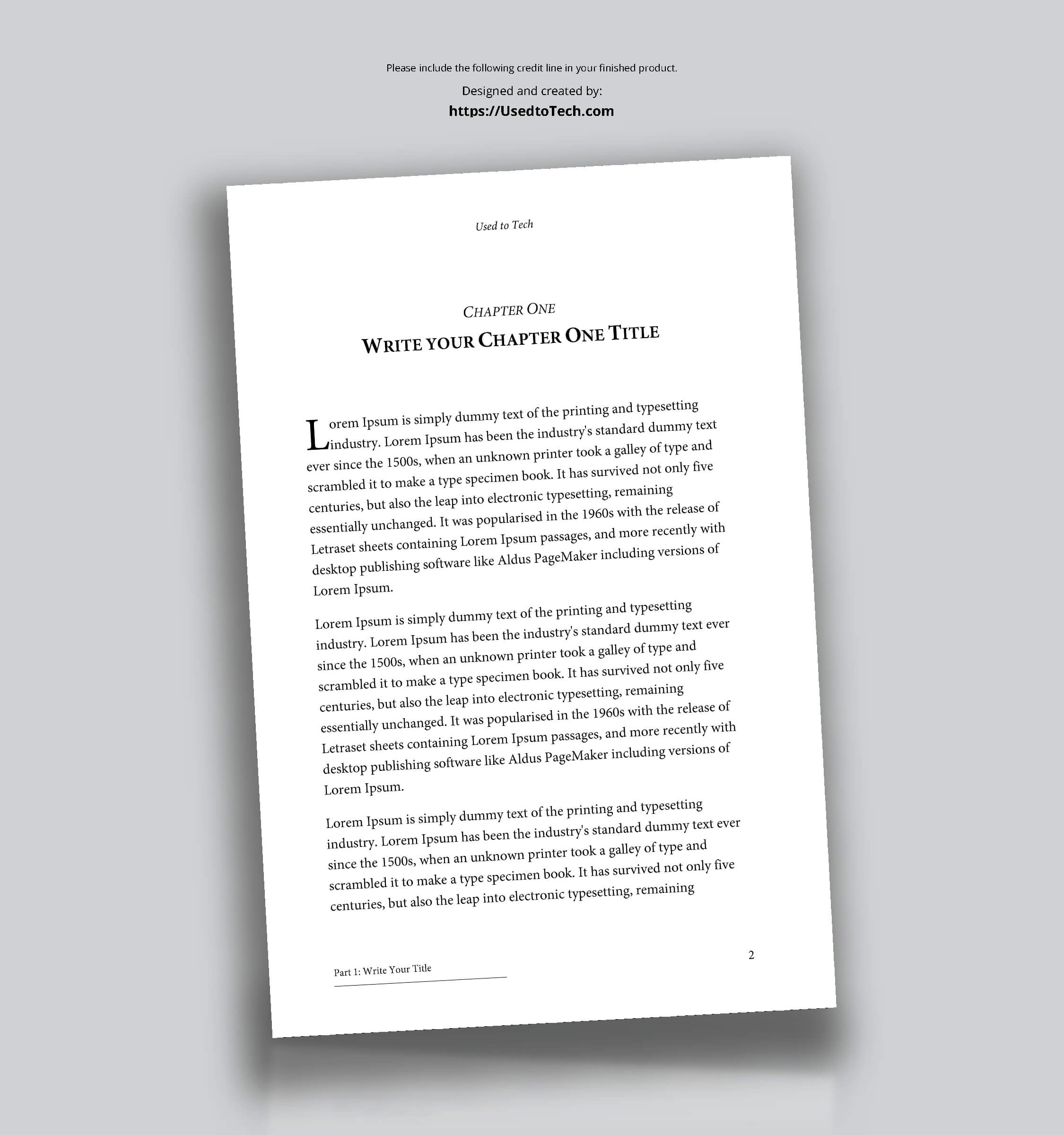 This Is A Professional Looking 6X9 Book Template In In 6X9 Book Template For Word