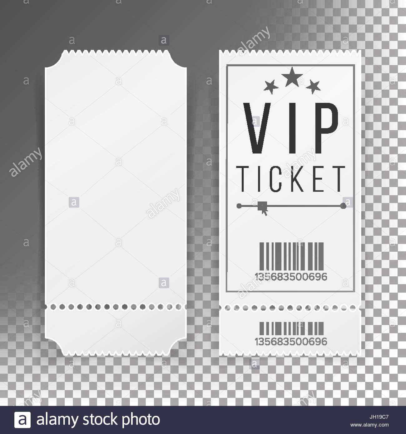 Ticket Template Set Vector. Blank Theater, Cinema, Train Inside Blank Train Ticket Template