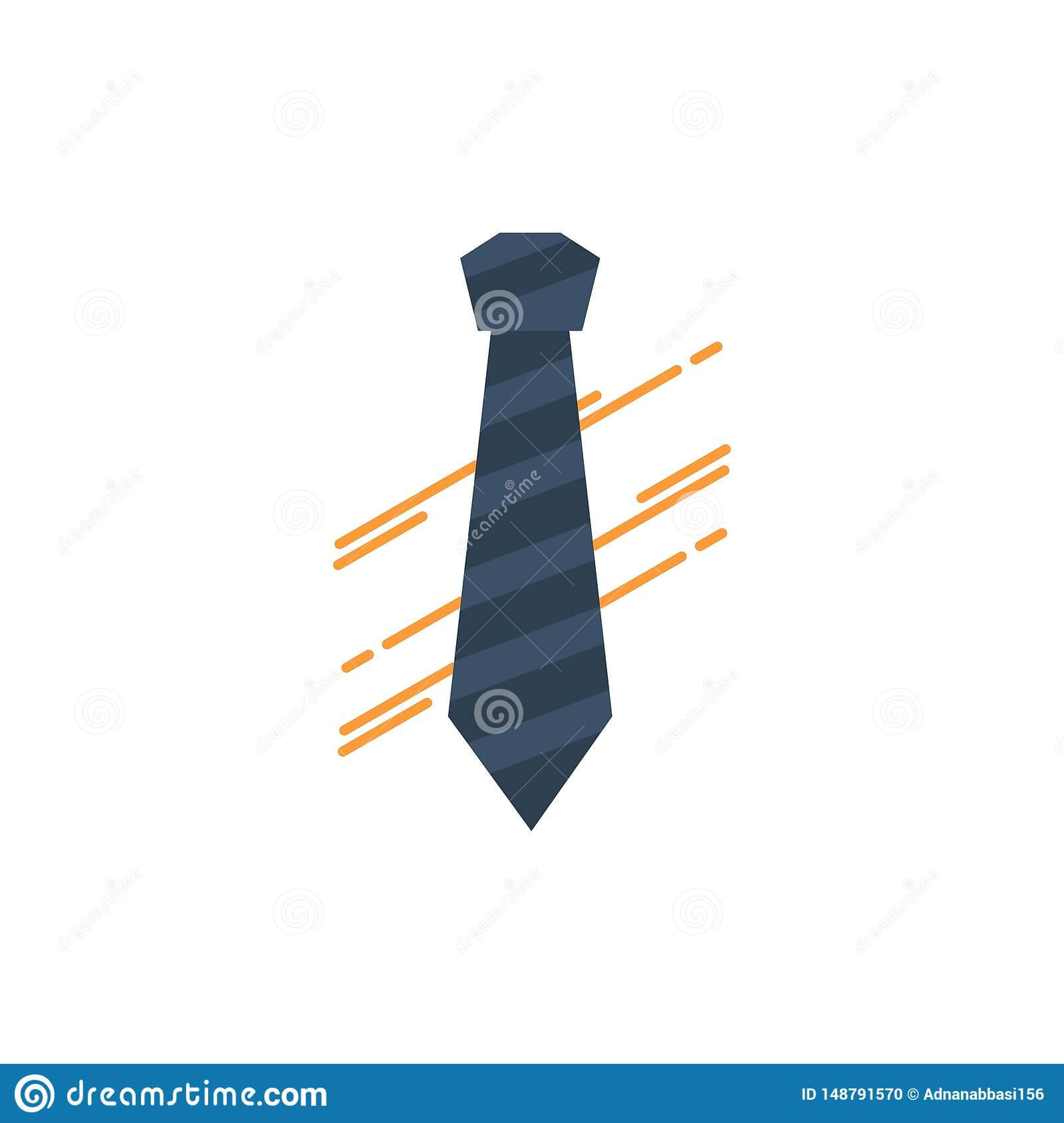 Tie, Business, Dress, Fashion, Interview Flat Color Icon With Regard To Tie Banner Template