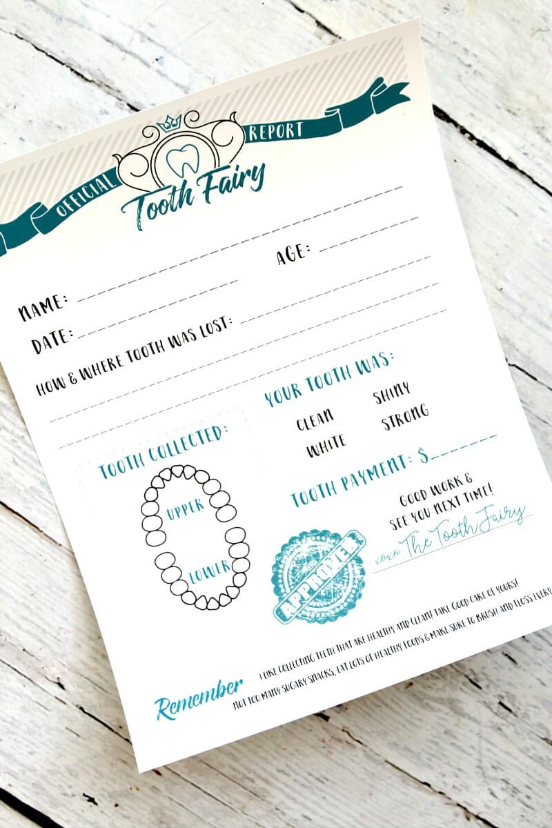 Tooth Fairy Free Printable Certificate Pertaining To Free Tooth Fairy Certificate Template