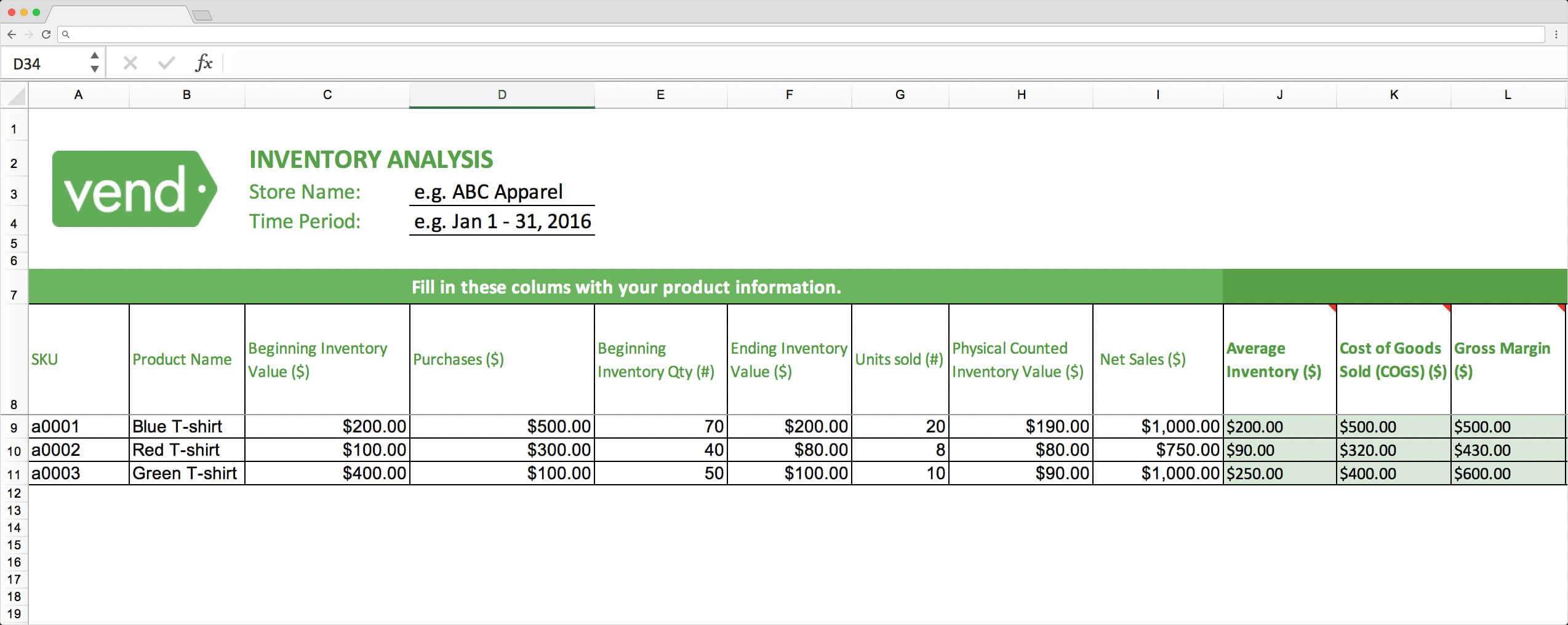 Top 10 Inventory Excel Tracking Templates - Sheetgo Blog In Stock Report Template Excel