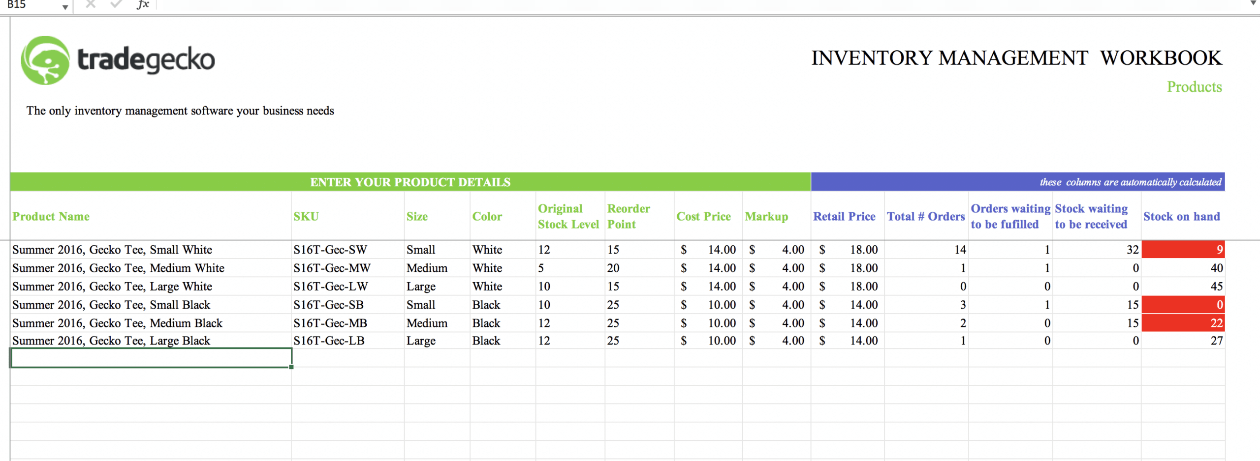 Top 10 Inventory Excel Tracking Templates – Sheetgo Blog Pertaining To Stock Report Template Excel