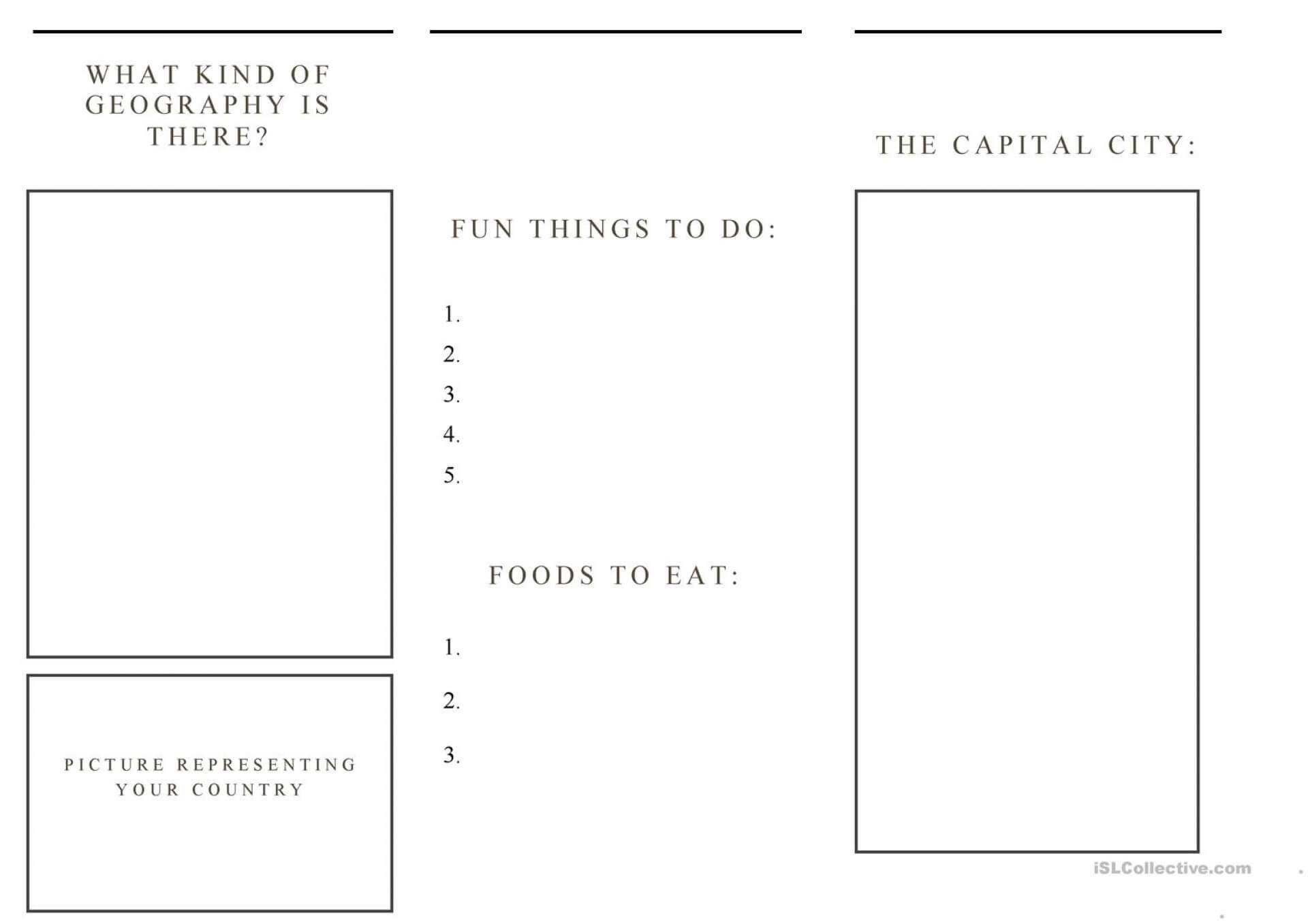 Top Travel Brochure Template For Students Ideas Printable In Student Brochure Template