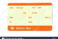 Train Ticket Blank Stock Photos &amp; Train Ticket Blank Stock in Blank Train Ticket Template