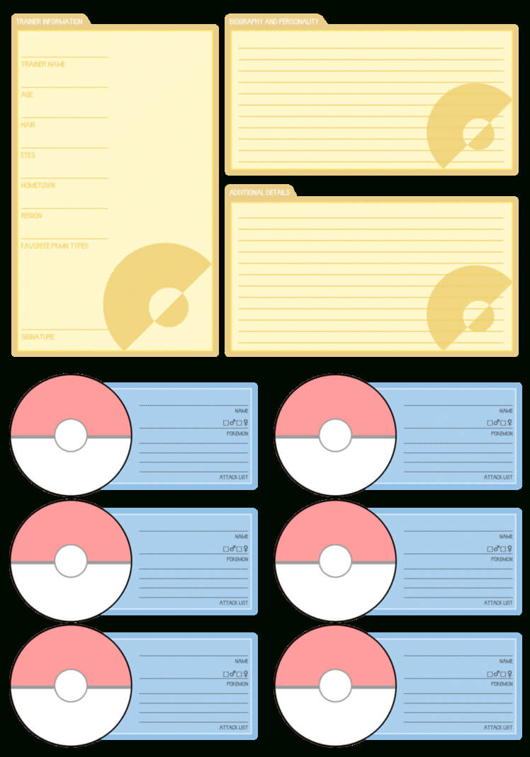 Trainer Card Template ] - Trainer Card Template Regarding Pokemon Trainer Card Template