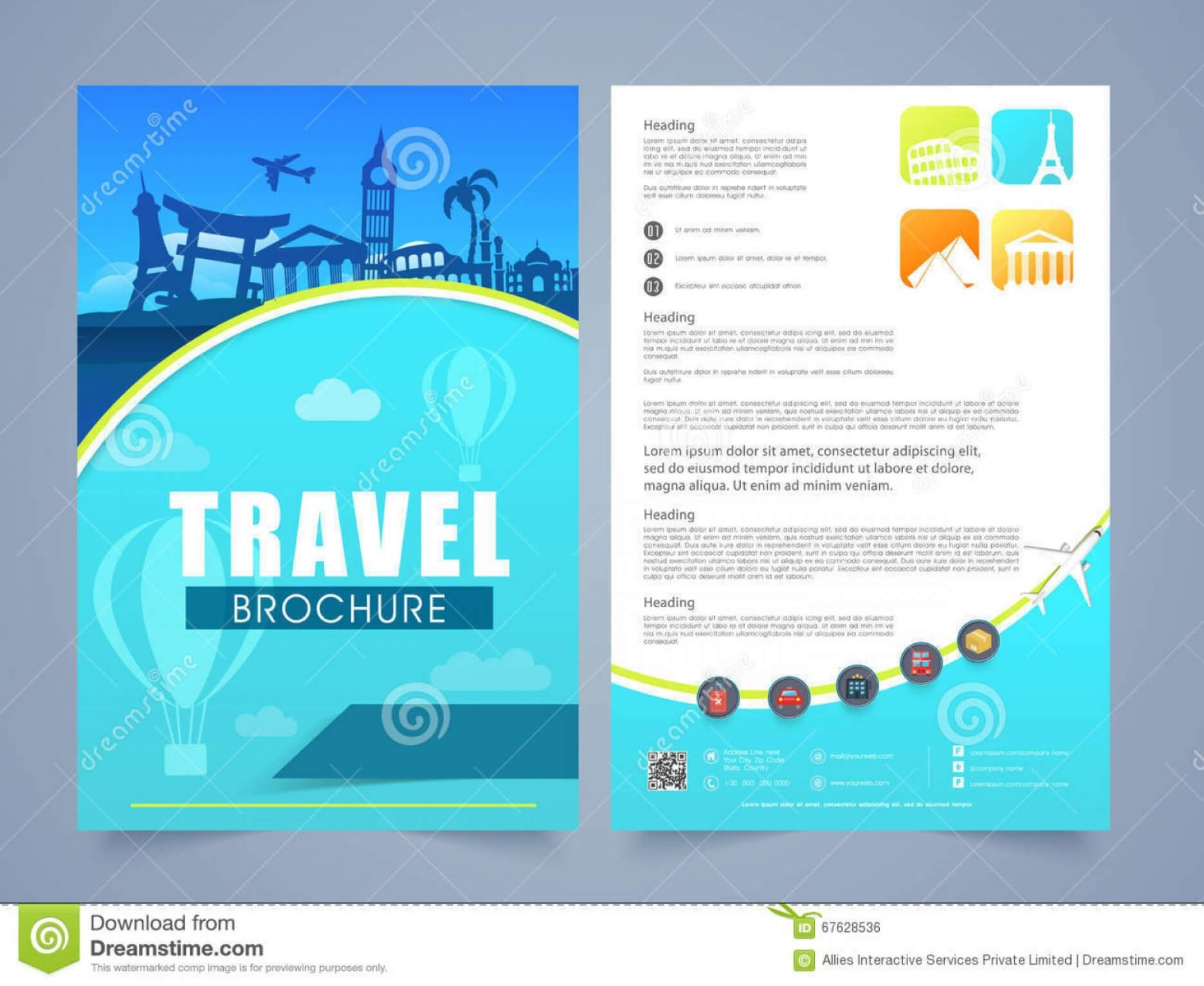 Travel And Tourism Brochure Templates Free | Studiogrfx Inside Travel And Tourism Brochure Templates Free