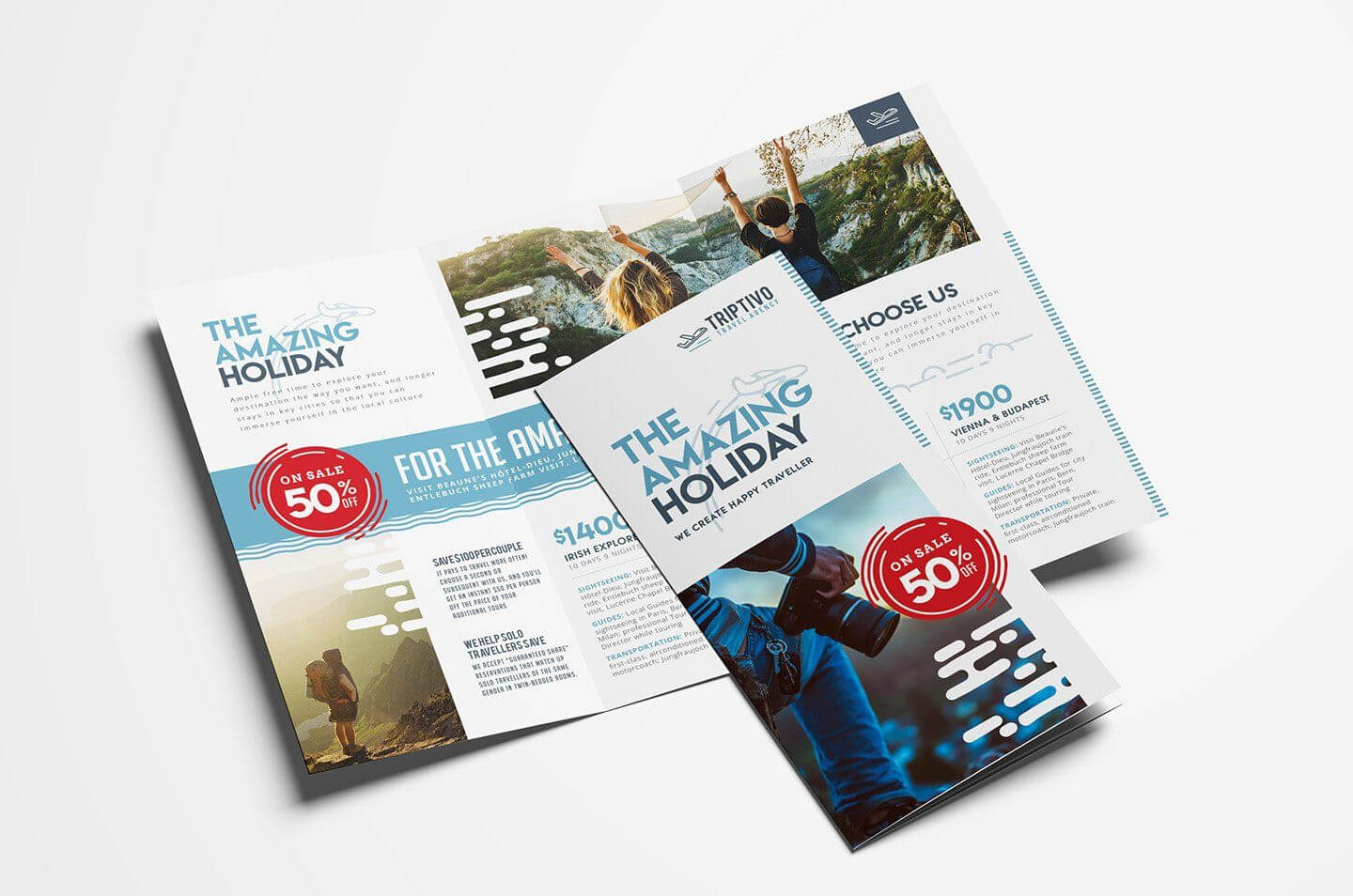 Travel Company Trifold Brochurebrandpacks On Throughout Travel Guide Brochure Template