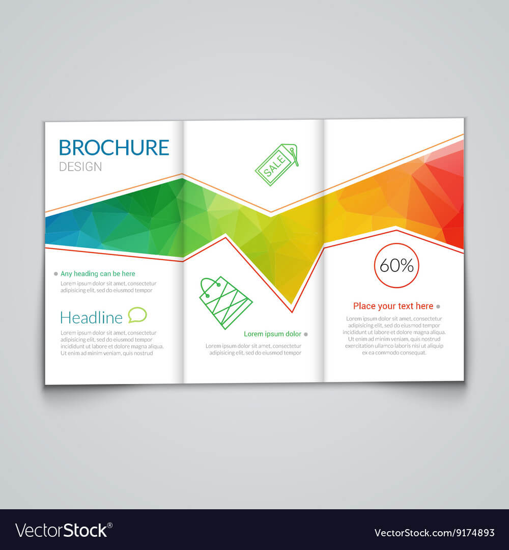 Tri Fold Brochure Design Template With Modern Throughout Tri Fold Brochure Template Illustrator Free