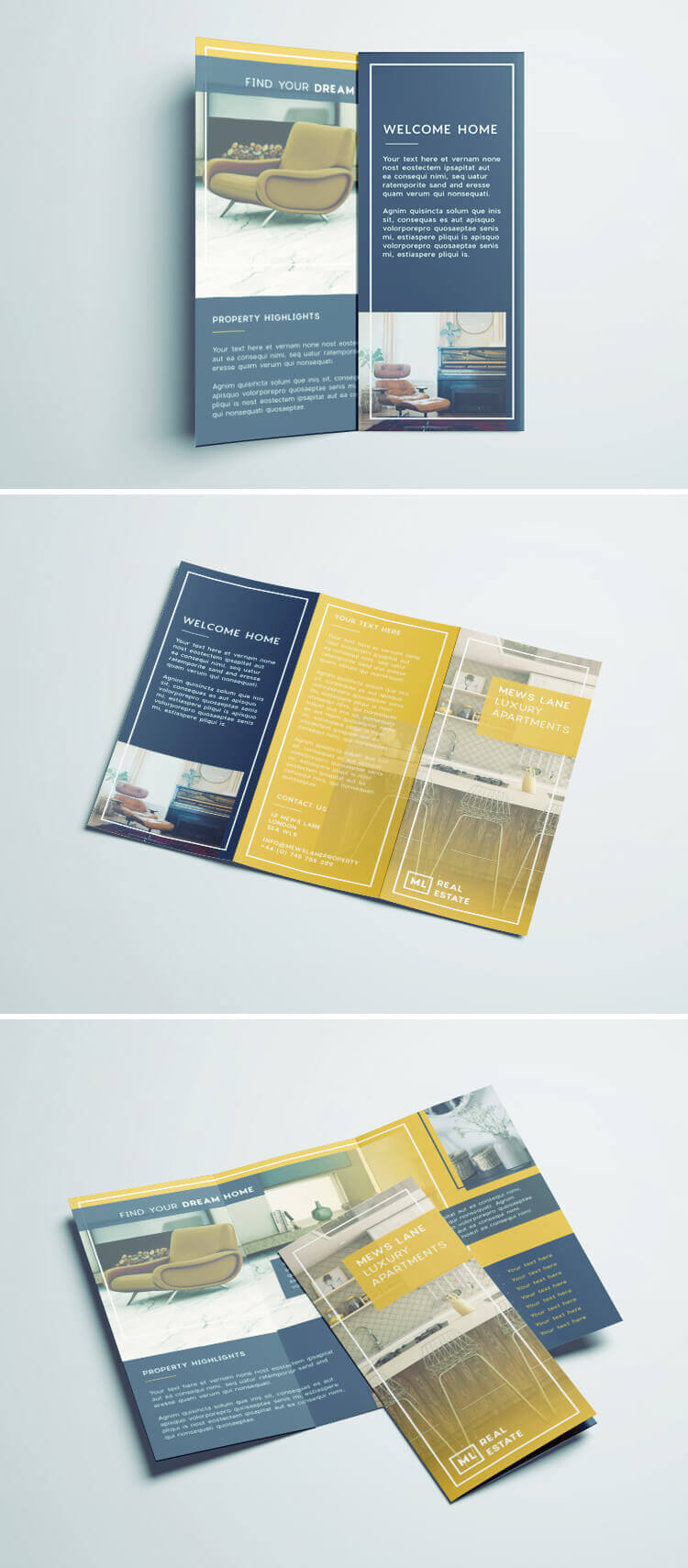 Tri Fold Brochure | Free Indesign Template Regarding Z Fold Brochure Template Indesign