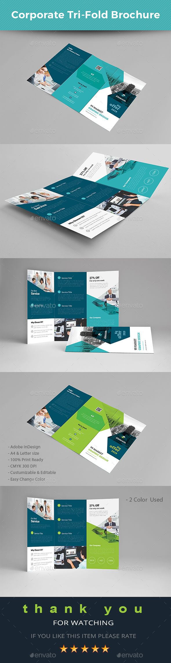 Tri Fold Brochure Template Indesign Indd – A4 & Us Letter Pertaining To Letter Size Brochure Template
