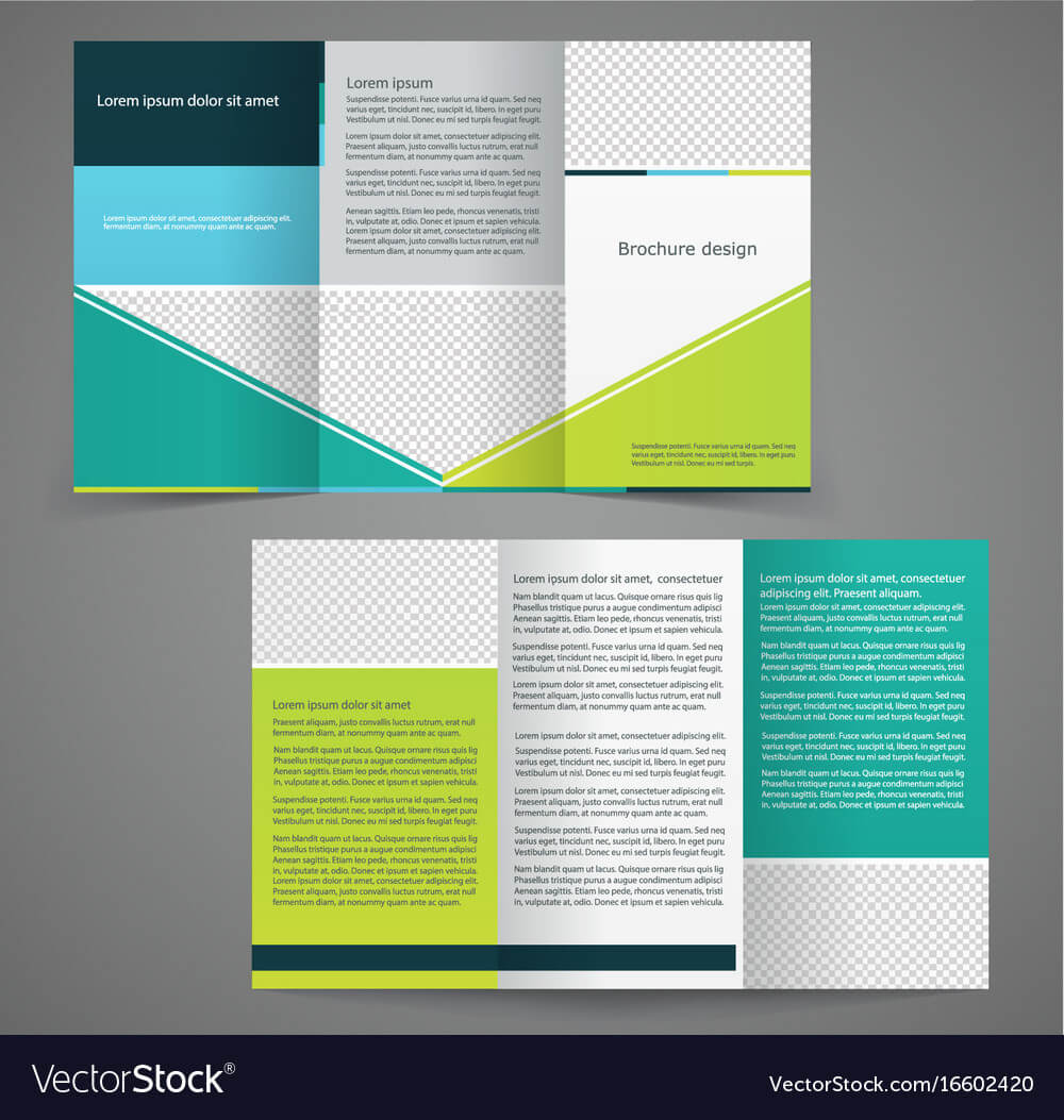 Tri Fold Business Brochure Template Two Sided For Double Sided Tri Fold Brochure Template
