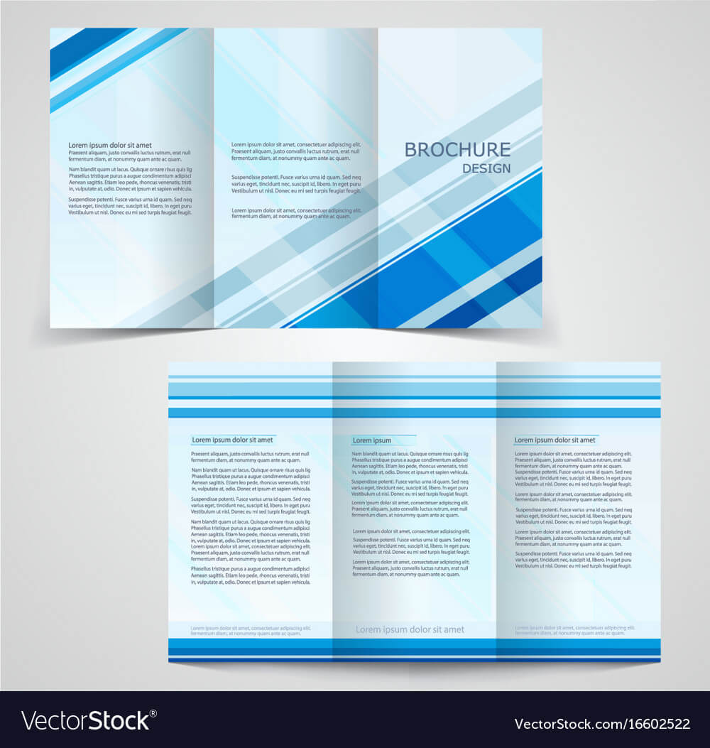 Tri Fold Business Brochure Template Two Sided For One Sided Brochure Template