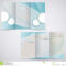 Tri Fold Business Brochure Template, Vector Blue D Stock With 3 Fold Brochure Template Free Download