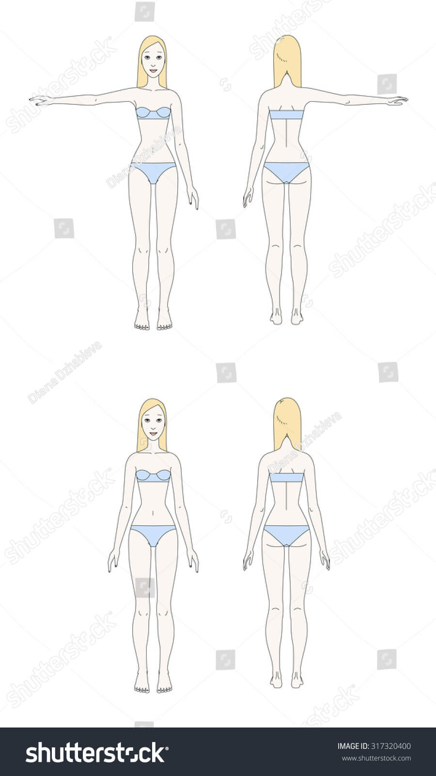 Triggerfingerstitching.blogspot: Female Body Template Pertaining To Blank Body Map Template