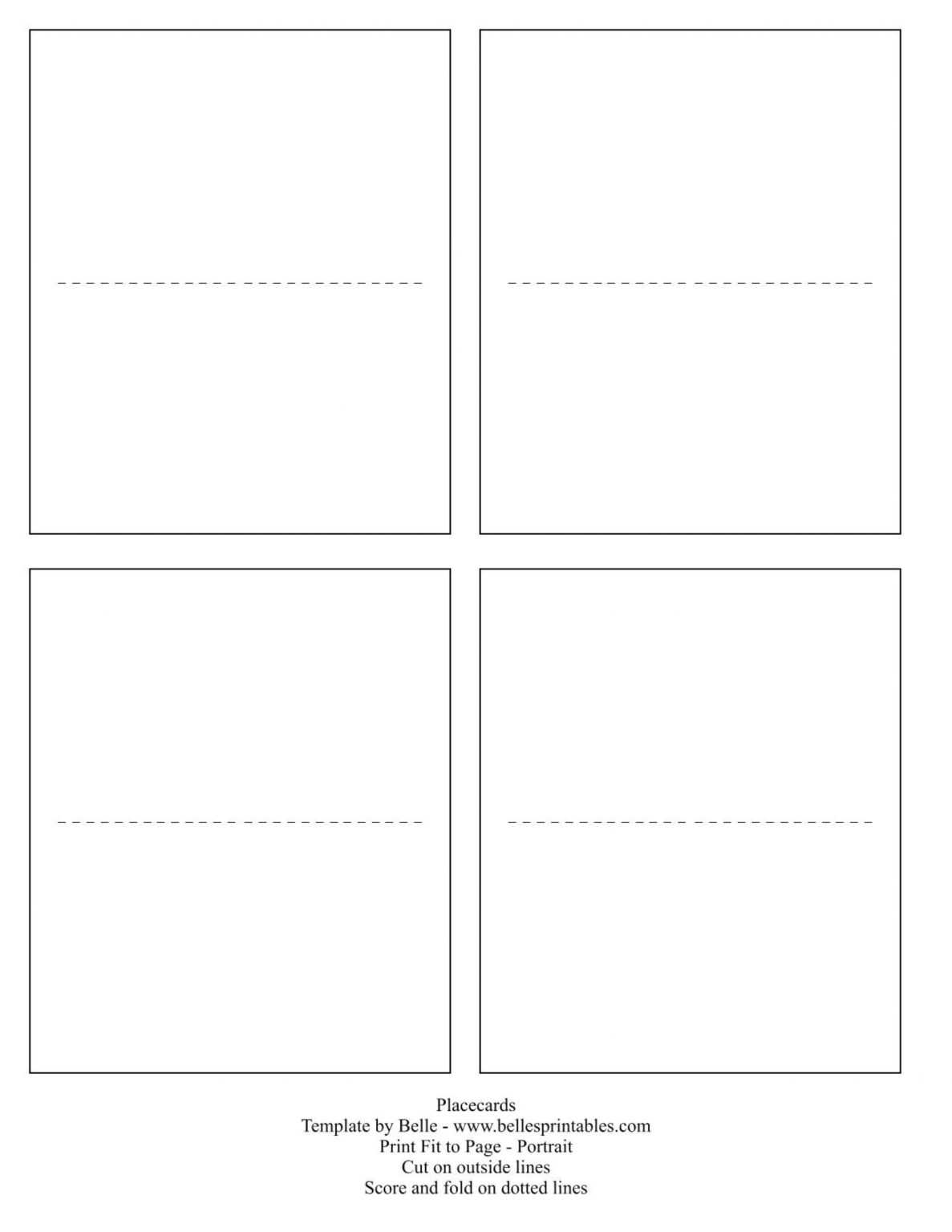 Free Printable Tent Card Template Professional Template Examples