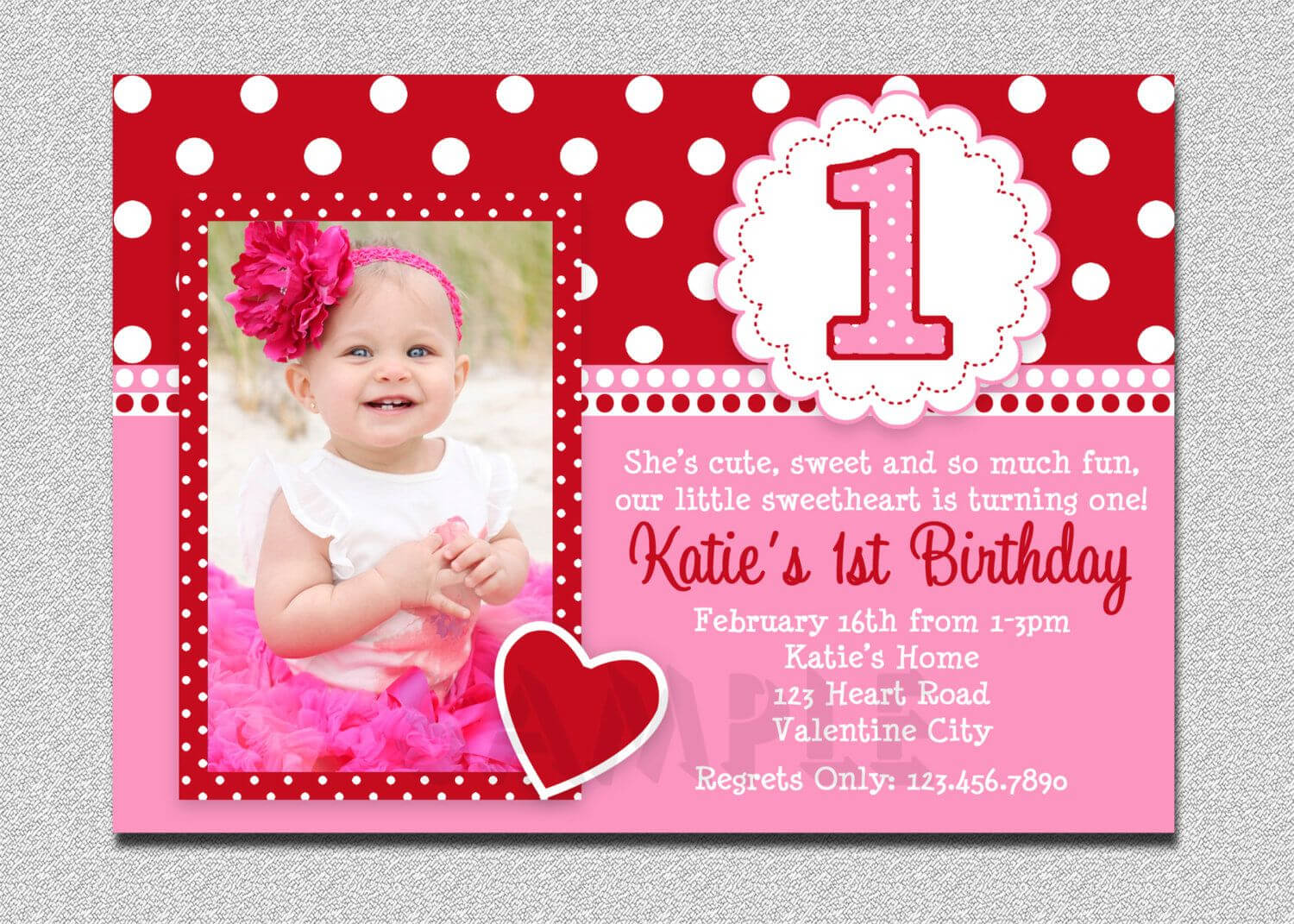 Unique Ideas For First Birthday Party Invitations Templates Regarding First Birthday Invitation Card Template