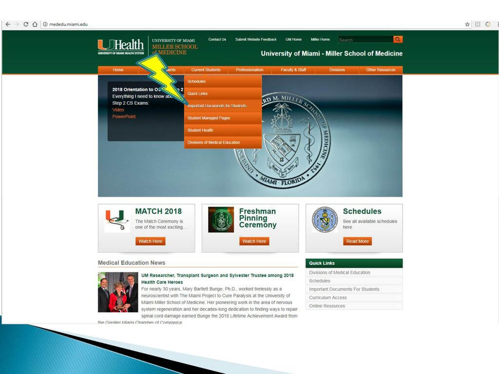 University Of Miami Miller School Of Medicine – Ppt Download With University Of Miami Powerpoint Template