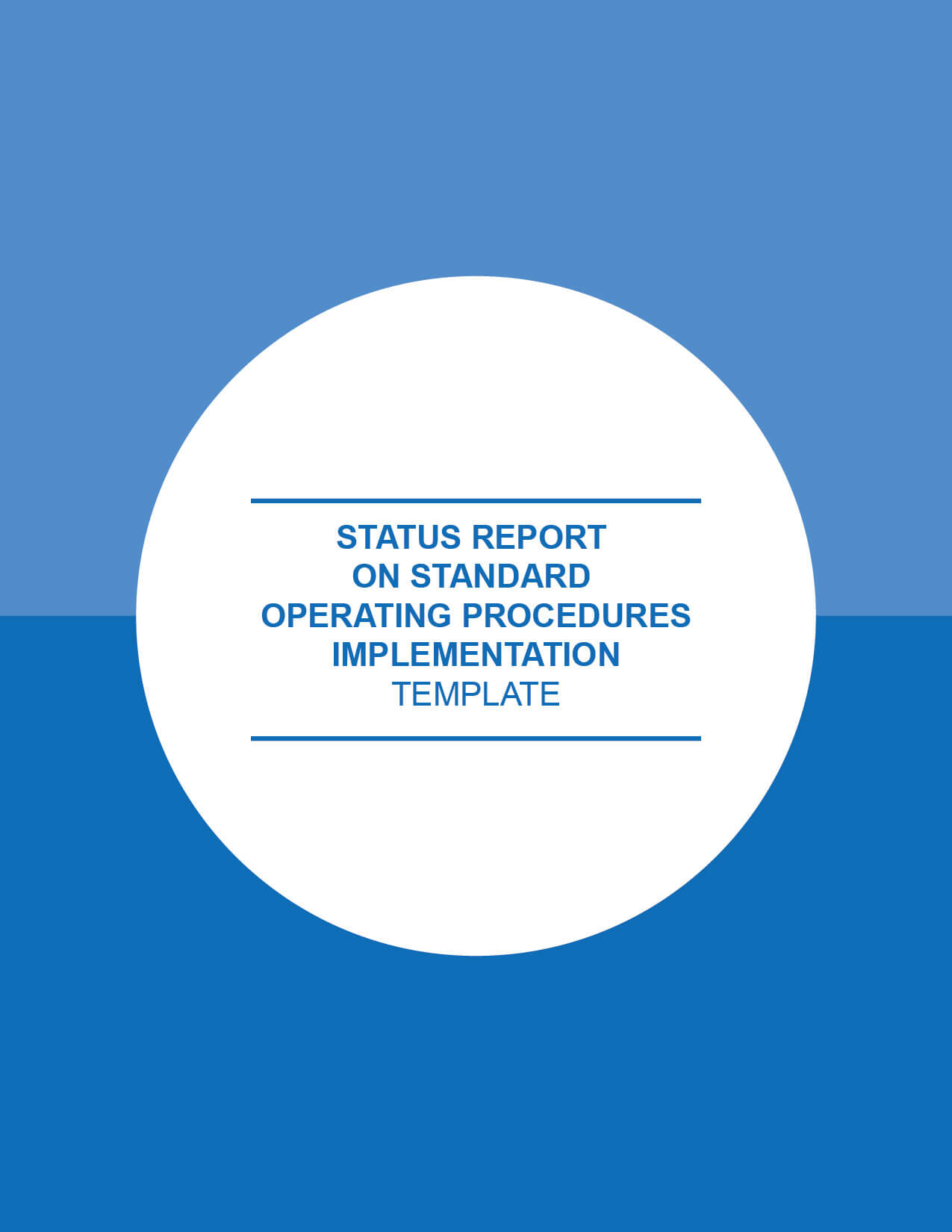 Unsdg | Status Report On Sops Implementation – Template Regarding Implementation Report Template