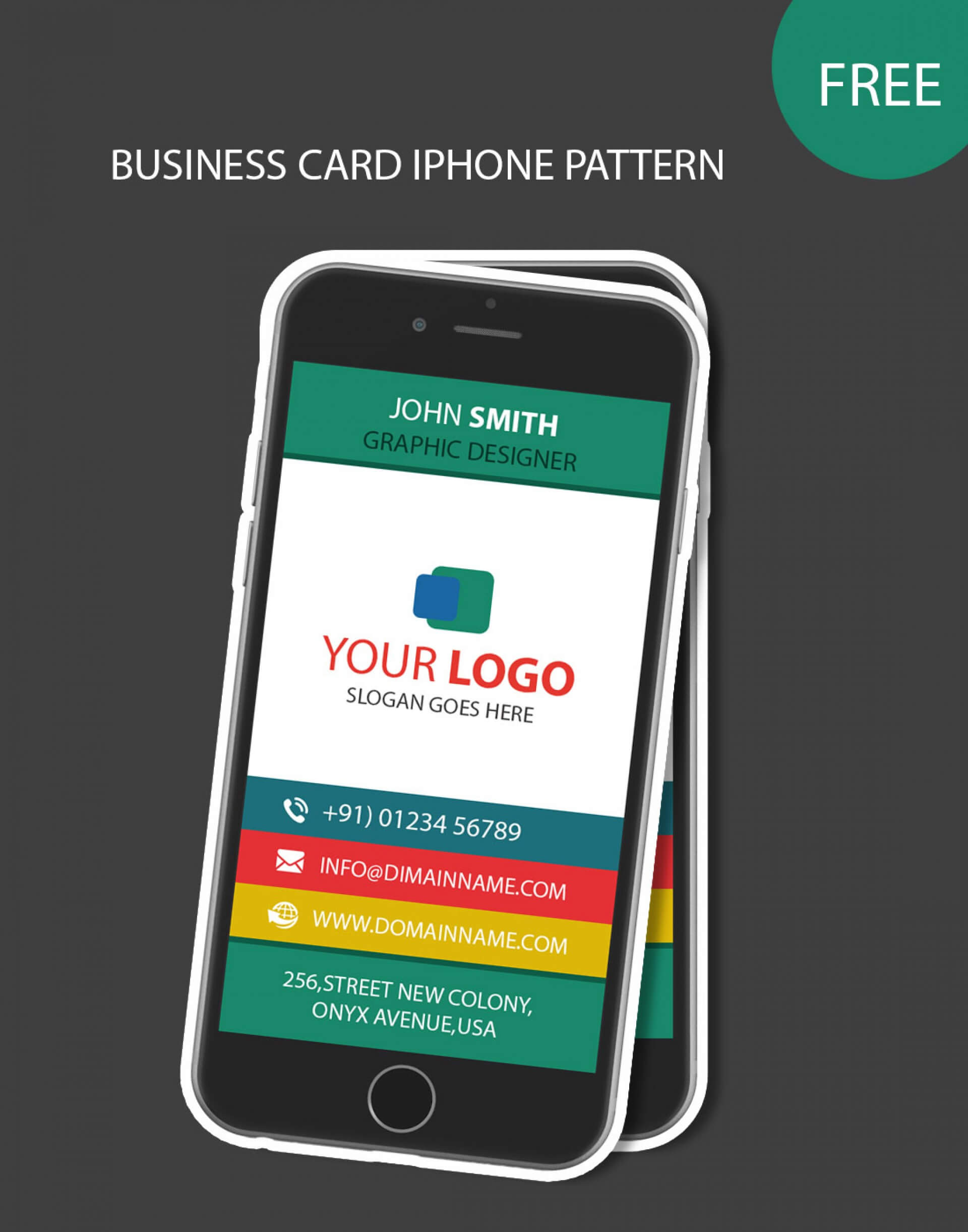 Unusual Iphone Business Card Template Ideas Psd Free For Iphone Business Card Template