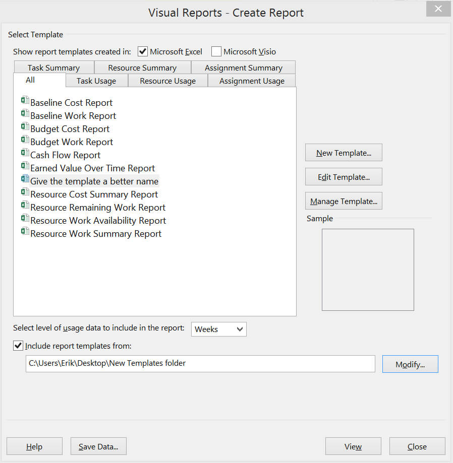 Updating The Visual Reports In Ms Project 2010 And 2013 In Ms Project 2013 Report Templates