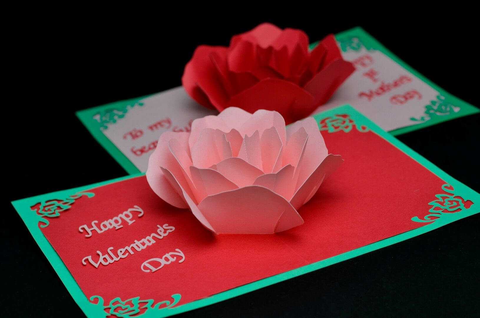 Valentine's Day Card: Rose Pop Up Card Revisited | Pop Up Regarding Diy Pop Up Cards Templates