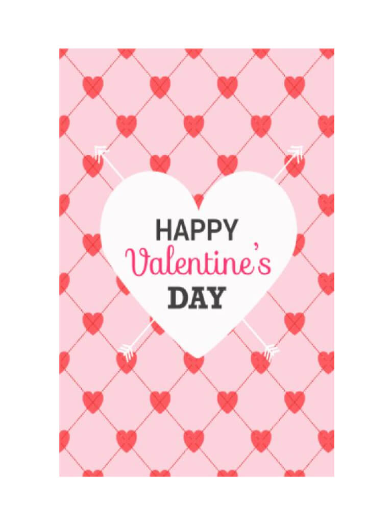 Valentine's Day Card Template - 5 Free Templates In Pdf Pertaining To Valentine Card Template Word