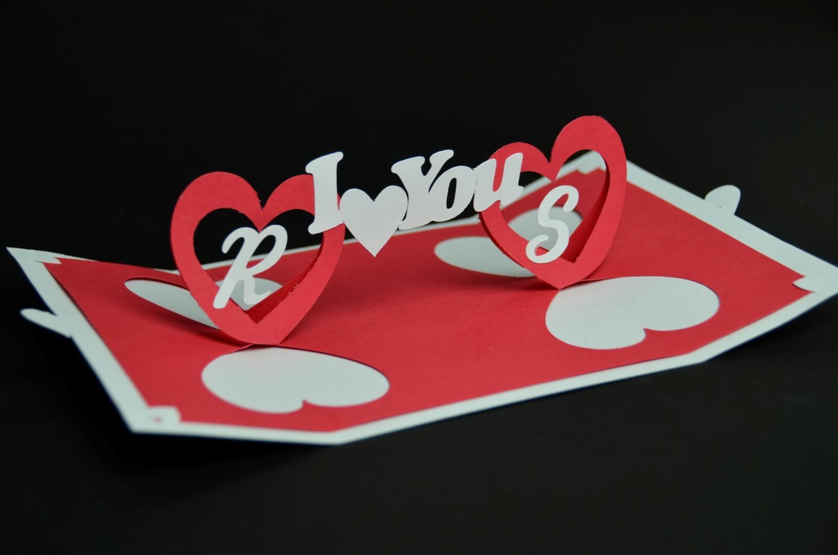 Valentine's Day Pop Up Card: Twisting Heart – Creative Pop For I Love You Pop Up Card Template