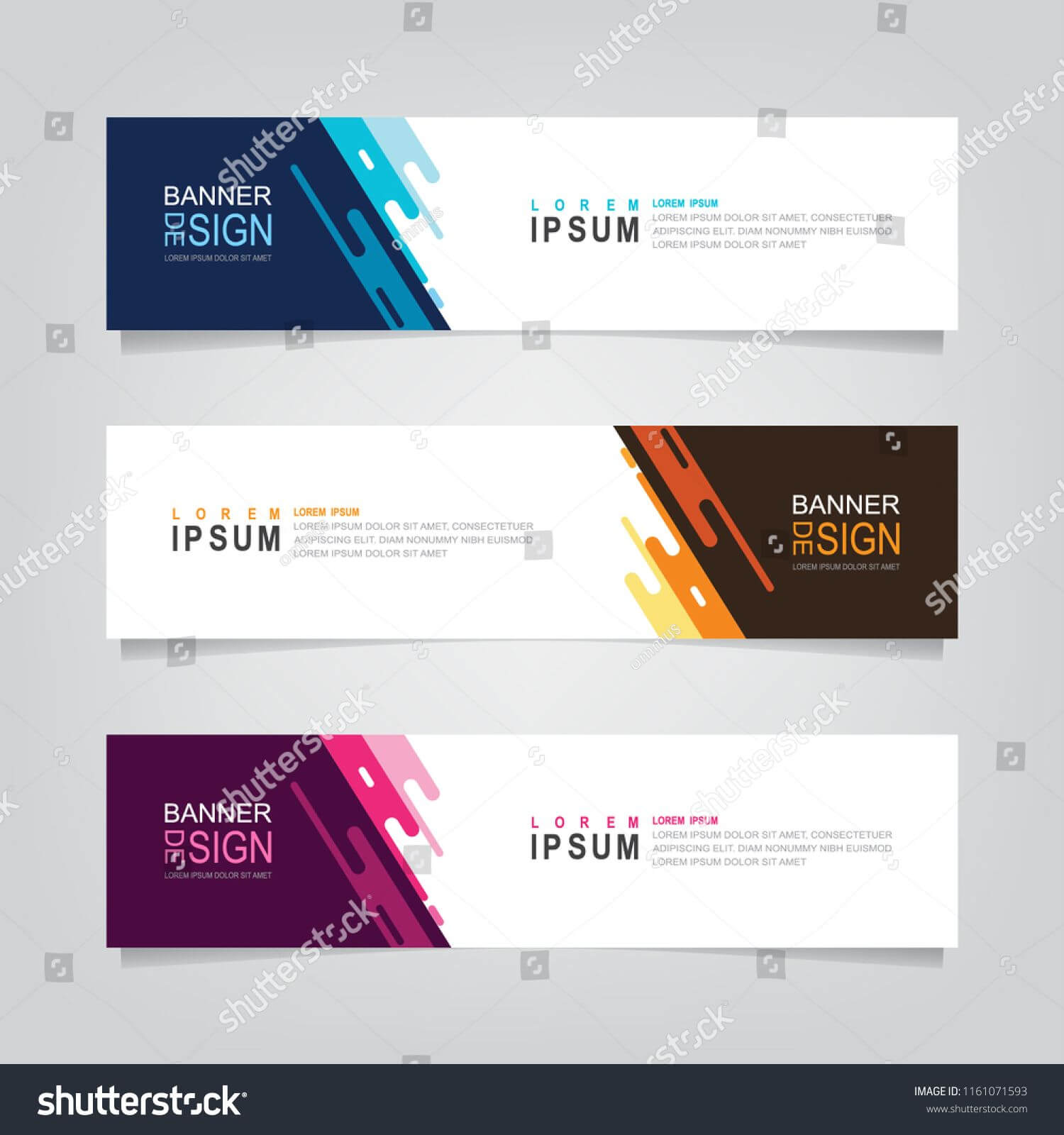 Vector Abstract Web Banner Design Template. Collection Of Regarding Website Banner Design Templates