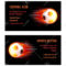 Vector Card Football Ball With Fire. Template For Football Club.. Intended For Football Betting Card Template