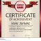 Vector Certificate Of Achievement Template. Award Winner Throughout Certificate Of Attainment Template
