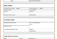Vehicle Accident Report Form Template – Business Form Letter with Vehicle Accident Report Template