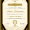 Vintage Retro Art Deco Frame Certificate Template With Art Certificate Template Free