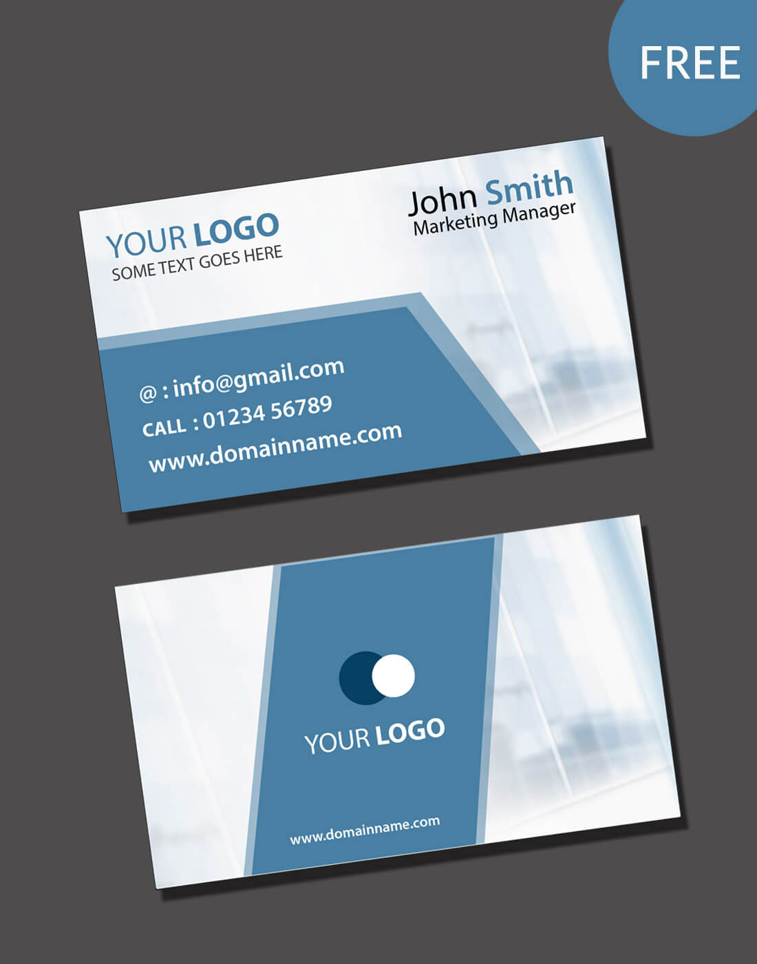 Visiting Card Psd Template Free Download Inside Free Psd Visiting Card Templates Download