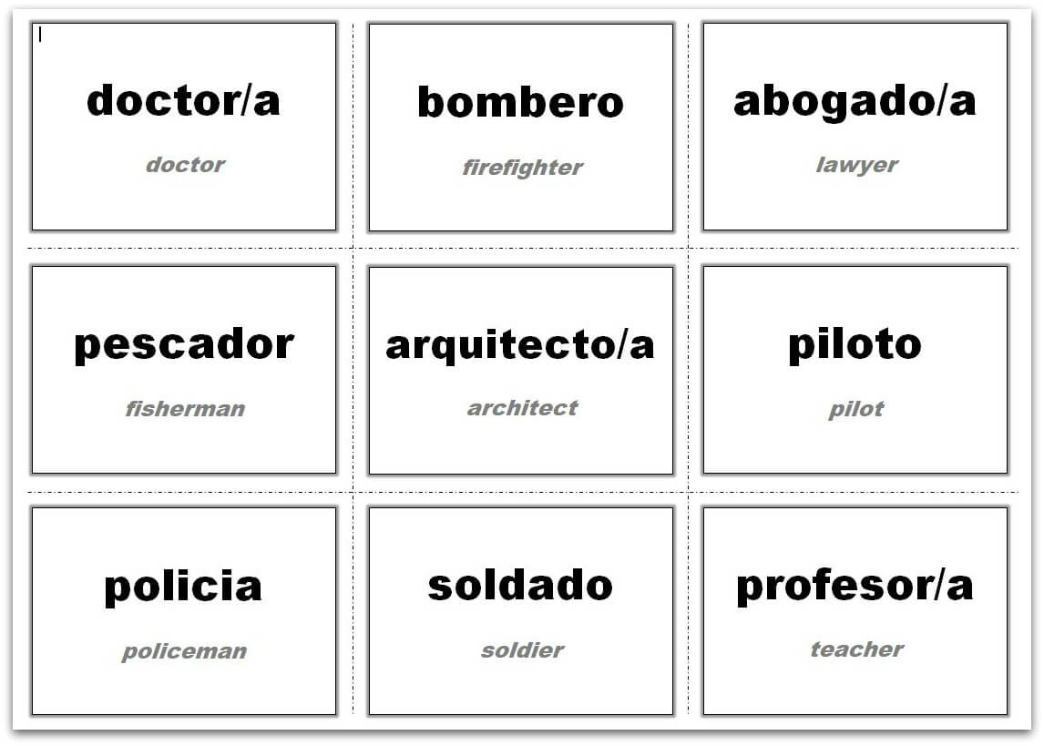 Vocabulary Flash Cards Using Ms Word Throughout Index Card Template For Word