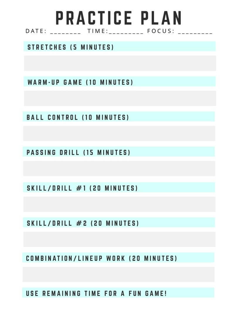 Volleyball Practice Plan Template | Volleyball Practice For Blank Hockey Practice Plan Template