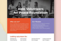 Volunteer Flyer | Flyer Template, Booklet Template, Party Flyer for Volunteer Brochure Template