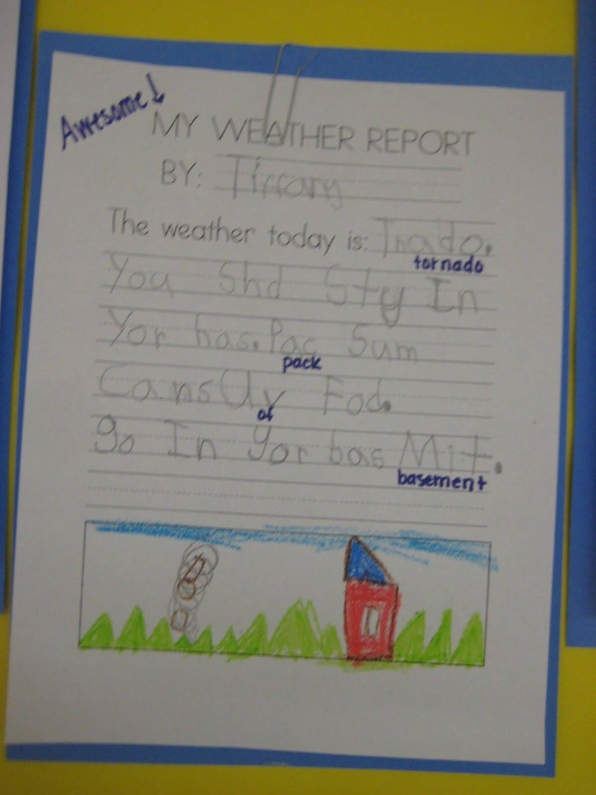 Weather | Kindergarten Writing, Kindergarten Science With Regard To Kids Weather Report Template
