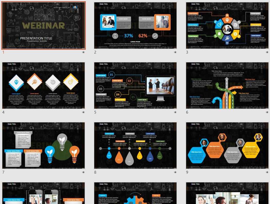 Webinar Powerpoint Template #130401 With Regard To Webinar Powerpoint Templates