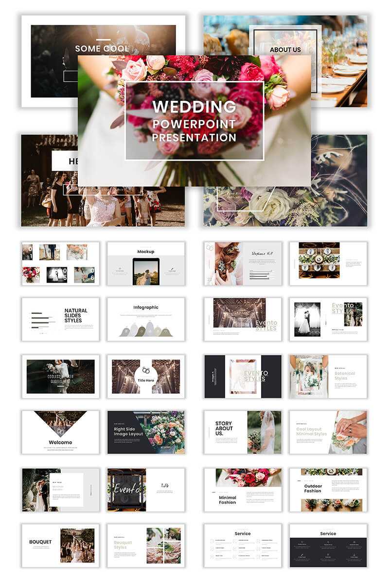 Wedding Album Ppt Templates | Templatemonster Regarding Powerpoint Photo Album Template