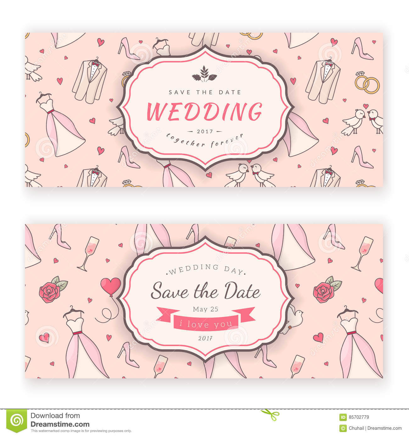 Wedding Banner Template. Stock Vector. Illustration Of Inside Wedding Banner Design Templates