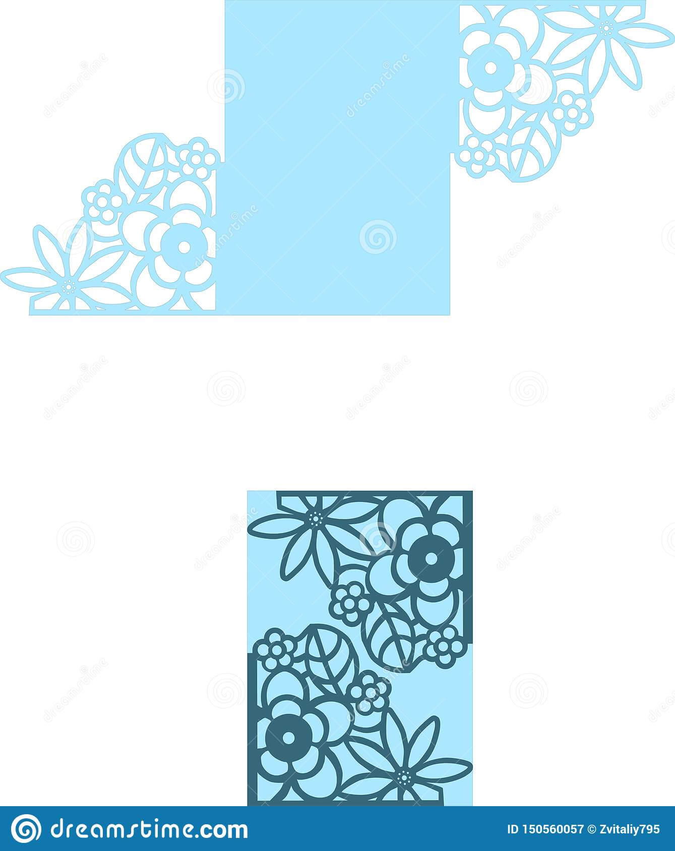 Wedding Card Floral Flower Pattern 5X7“ Invitation Wedding Intended For Free Svg Card Templates