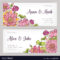 Wedding Invitation And Save The Date Card Pertaining To Save The Date Cards Templates
