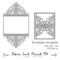 Wedding Invitation Pattern Card Template Lace Folds (Studio Intended For Silhouette Cameo Card Templates