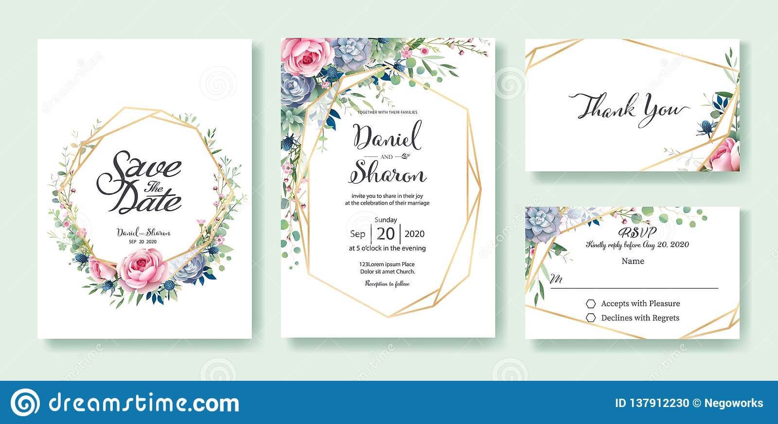 Wedding Invitation, Save The Date, Thank You, Rsvp Card With Free Printable Wedding Rsvp Card Templates