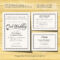 Wedding Invitation Template – Instant Download – Printable With Template For Rsvp Cards For Wedding
